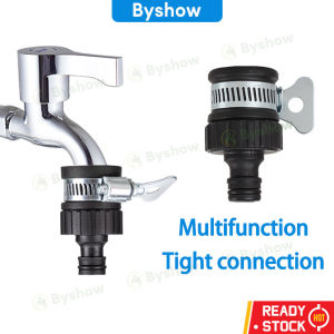 Byshow (1/2" & 3/4") 2 In 1 Quick Connector Garden Watering Hose Universal Faucet Adapter Home Kitchen Bathroom Water Tap Accessories Kepala Paip Air Fittings