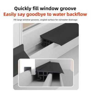 Waterproof Window Sill Board Balcony Rain Blocking Roof Eave Kitchen Cooking Tool Flood Prevention Water Barrier Strip