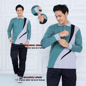 Seragam Senam Olahraga Lengan Panjang Pria Wanita Terbaru/Baju Olahraga stelan lengan panjang