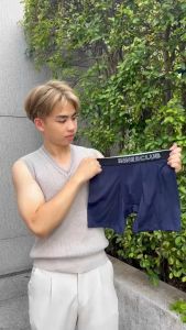 INNERCLUB บ๊อกเซอร์ชาย รุ่น Air Active Plus (แพค 3 ตัว) สีดำล้วน M-XXL
