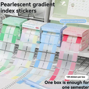 Pull Out Pearl Index Sticker with Adhesive Learning Classification Label Sticker Leave a Message Memo Index and Convenient Stick