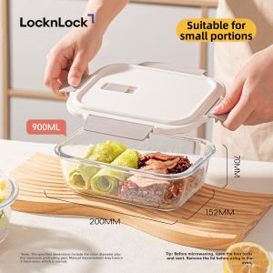 LocknLock | Microwaveable Compartmentalized Glass Meal Box