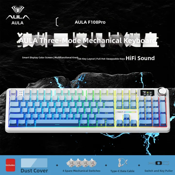 ESPORTS LIVNG MUSEUM | Customizable Game Mechanical Keyboard Multimode RGB Side-Engraved Gradient