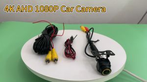 QMKJ 4K AHD 1080P Night Vision Car Rearview Camera AHD 720P NTSC 180 Degree Golden Lens Fisheye HD Vehicle Reversing Cameras
