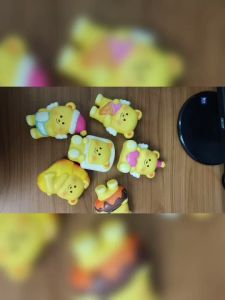 สกุชชี่ตัวบีบ คลายเคลียด รูปทรงหมี ของเล่นสกุชชี่ ของขวัญไว้แจกเด็กๆ พร้อมส่ง