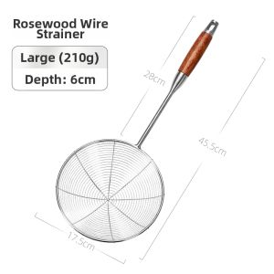 Stainless Steel 304 Large Food Grade Kitchen Strainer Sieve