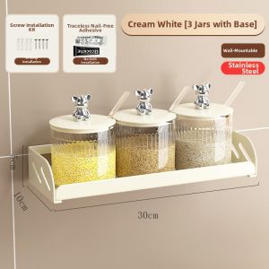 XUNHUAI | INS Style Plastic Home Kitchen Storage Condiment Jars