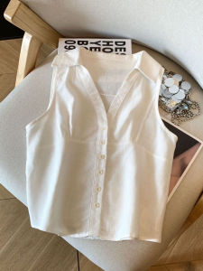 Áo Thun Cổ Polo Hở Vai Không Tay Mùa Hè Cho Nữ Áo Sơ Mi Nữ Dáng Ôm Chất Liệu Polyester Thoáng Khí Mặc Ngoài