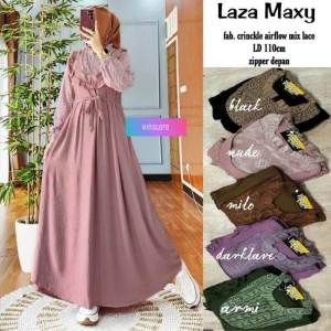 PROMO GAMIS LAZA MAXI JUMBO-DRESS LAZA KRINGKLE MIX BRUKAT-GAMIS MODEL LAZA TERBARU