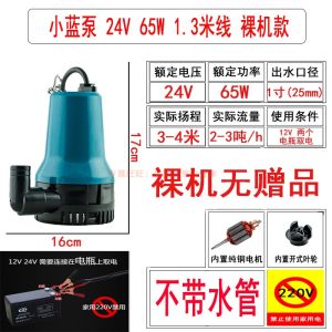 Miniature Dc12v24v220v DC Submersible Pump Watering Flowers and Vegetables Pumper Sea Yacht for Fishing Boats Bilge Pump