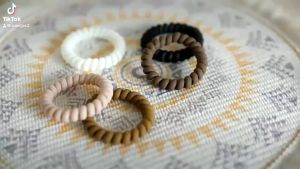 Set 6 dây cột tóc cao su đàn hồi đơn giản tiện lợi