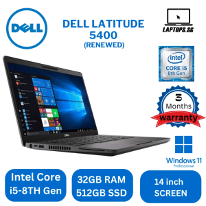 Dell Latitude 5400 i5-8th gen/upto 32gb ram/512gb ssd/14 inch screen/win 11/3 months warranty