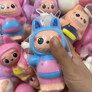 Viral Mainan Squishy Pencet Slowmo Labubu Lucu Mainan Pencet Penghilang Stress squisy upset duck squisy delicious bunny