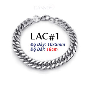 Lắc tay nam thép titan không gỉ vòng tay nam đẹp ngầu cá tính vòng đeo tay nam titannium cao cấp | Dandy