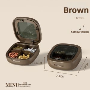Vilscijon | Portable Medicine Organizer with Sealed Compartments for Daily and Weekly Use