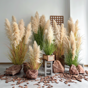 Realistic Dried Reeds & Pampas Grass Decorative Indoor Plant