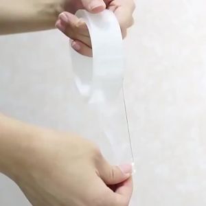 Dày 1mm Băng Keo Trong Suốt Hai Mặt Có Thể Tái Sử Dụng Cuộn Keo PET Chống Thấm Nước Để Trang Trí Nhà Cửa Nhãn Dán Tường Chống Nấm Mốc