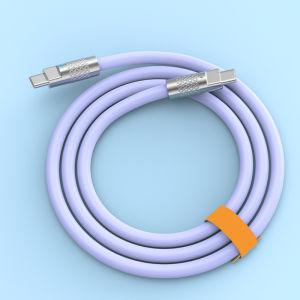 6A 120W Cable Super Fast Charge PD Type C Liquid Silicone Cable 1M 1.5M 2M Cable C To C Quick Charger Cable for Xiaomi iPhone