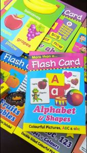 [CH] Mind to Mind - Flash Card Alphabet animals food Size 13.5x19 cm 32 cards For Kids Preschool