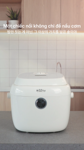 Nồi cơm inox 316 HAATZ Model HRC160 tách đường Dung tích 1.6L 10 chế độ nấu BH 2 năm