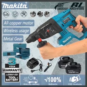 Makita Cordless Rotary Hammer Drill Impact Drill Heavy Duty Brushless Electric Hammer Power Tools