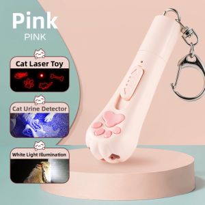 HUIYANGXU | USB Rechargeable Pattern Switching Purple Light Cat Urine Detection White Light Lighting Laser Toy
