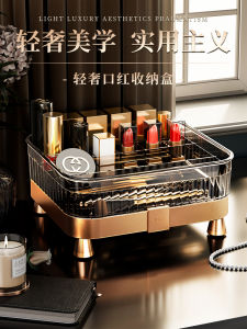 Elegant Desktop Makeup Brush Lipstick Integrated Storage Box Rack Luxury Style Mask Placement Basket New Model Square Shape Waterproof