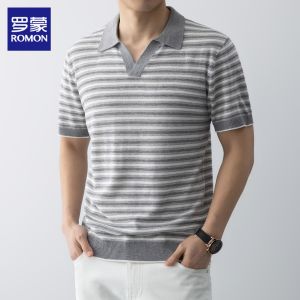 ROMON | Breathable Slim New Thin Polo Style T-Shirt