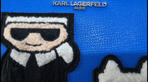 Karl Lagerfeld Ikonik collection - Maybelle Crossbody with embroidered/chenille application