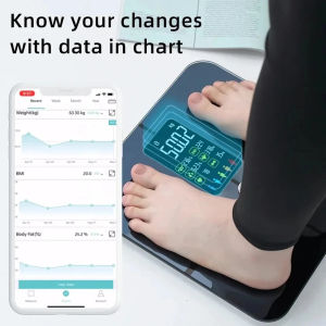 Portable Body Composition Analyzer Weight Scale Smart BMI Smart Digital Weight Scale Body Fat Scale Bathroom Weight Scale