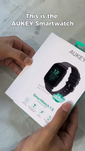 AUKEY SW-1S Call Smart Watch with Bluetooth Connectivity Fitness Tracker Heart Rate Monitor Long Battery Life Waterproof Design