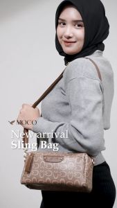 MOCO Fashion Tas Selempang Wanita Sling Bag Medium Terbaru Pouch Aesthetic A041-3