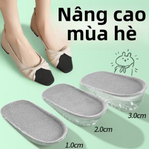 XIANZHAO | Miếng lót giày cao su vô hình cho nữ mùa hè thoải mái Miếng lót nửa đế nâng cao Miếng lót giày đơn không gây mỏi