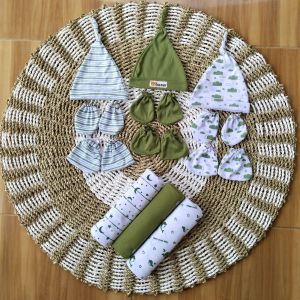 Seri Olive 18 Pcs Set Bedong Dan Sartaki Baby Newborn