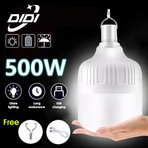 DIDI Rechargeable LED Light Bulb Portable Lamp Waterproof LED Night Market Light Outdoor Camping Light Emergency Lamp