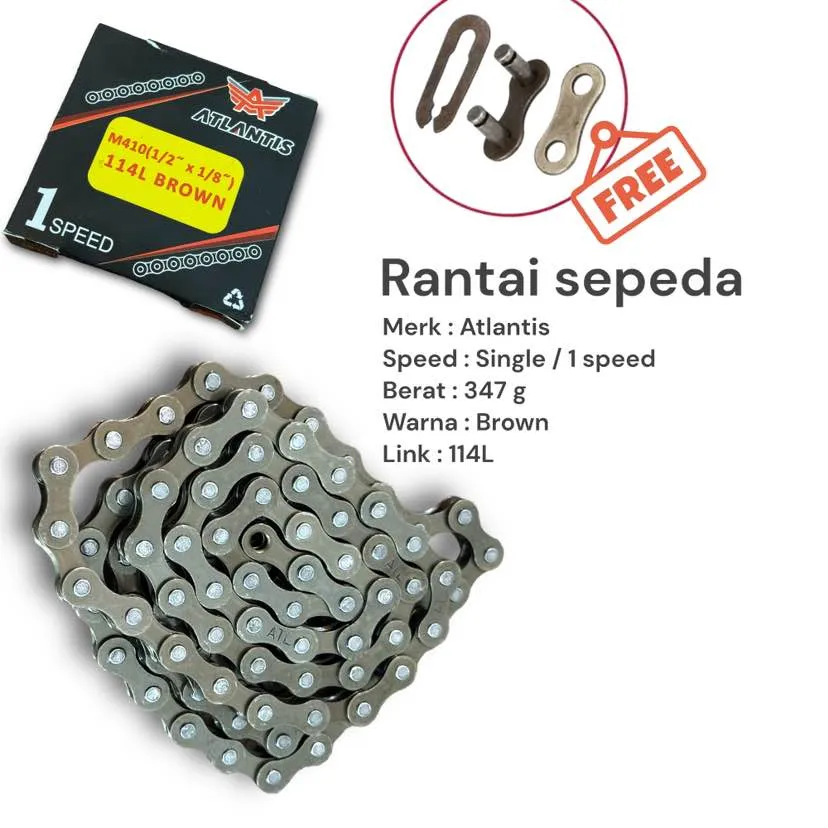 114L ATLANTIS Rantai Single Speed Sepeda Chain Fixie Mini Sepeda Lipat Seli Lazada Indonesia