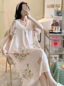 KASIHAN | New Summer Cotton-like Sleepwear Dress