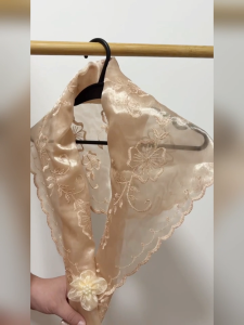 2PCS Alampay Filipiniana With Brooch For Graduation Classic Traditional Embroidered Top Women Beige Top Shawl Kids Wrap Around Free Size Sale Free Handmade For Adult Free Shipping COD
