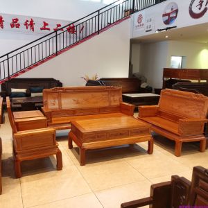 Redwood Pineapple Pattern Full Solid Wood Sofa for Living Room New Classical Chinese Style Direct Sale Luxury Quality Hardwood