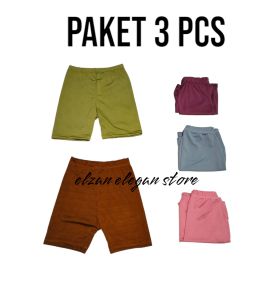 PAKET 3 PCS SHORT ANAK PEREMPUAN UKURAN 6- 8 TAHUN RANDOM WARNA