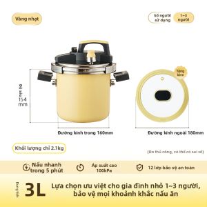 KIMS COOK | Nồi áp suất thép không gỉ cho một người có tính năng chống nổ