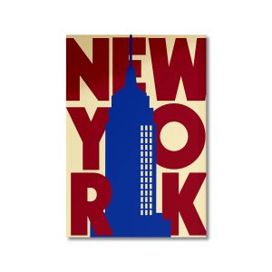 BILIBILI | Nordic Simple City Landscape Poster London New York Paris Rome Mid Century Wall Art Decor Canvas Painting Gifts Home Decorative
