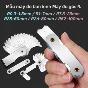 Máy Đo Bán Kính Hồ Quang Có Độ Chính Xác Cao R0.3-100mm Công Cụ Đo Lường Máy Đo Hồ Quang Gia Công Kim Loại Để Đo Bán Kính