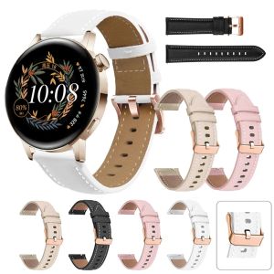 Replacement 20mm Smart Watch Strap For Huawei Watch GT3 GT 3 Pro 43mm Correa Wrist Band GT 2 GT2 42mm Leather Watchband Bracelet