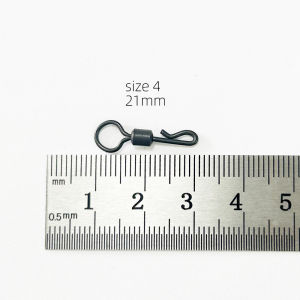 10 or 30pcs Carp Fishing Accessories Helicopter Rigs Fishing Quick Change Big Eye Swivel for Feeder Q-Shaped Matt Black Color