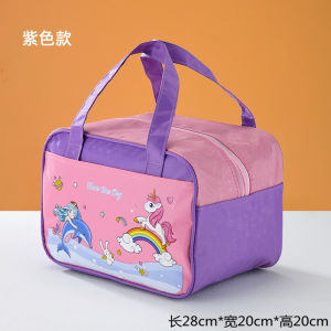 Cute Student Lunch Box Bag Thermal Bag Childrens Portable Lunch Bag Large Capacity Cartoon Lunch Box Bag Work Lunch Bag