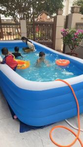 Hồ Bơi Bơm Hơi Hình Chữ Nhật PVC dày Nhiều Kích Cở cho bé và gia đình - Bể bơi phao cao cấp HBCN-3T