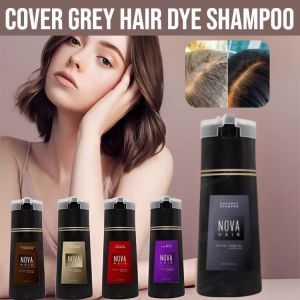 【Rapid Hair Dye】 Herbal Plant Non-Stimulating Color Fixing Shampoo Black Hair Coloring Shampoo Cover Grey Hair Natural Nourishing repairing