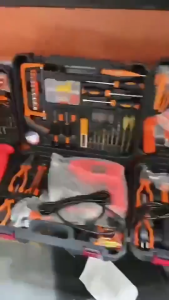 REAIM 30PCS Multi-Function Home Repair Tool Kit Complete Household Tool Set with Storage Case Hammer Pliers Wrench Multimeter for Home DIY Daily Maintenance