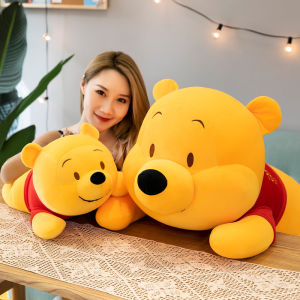 GẤU BÔNG POOH NẰM VẢI NHUNG MỊN CAO CẤP CHO BÉ